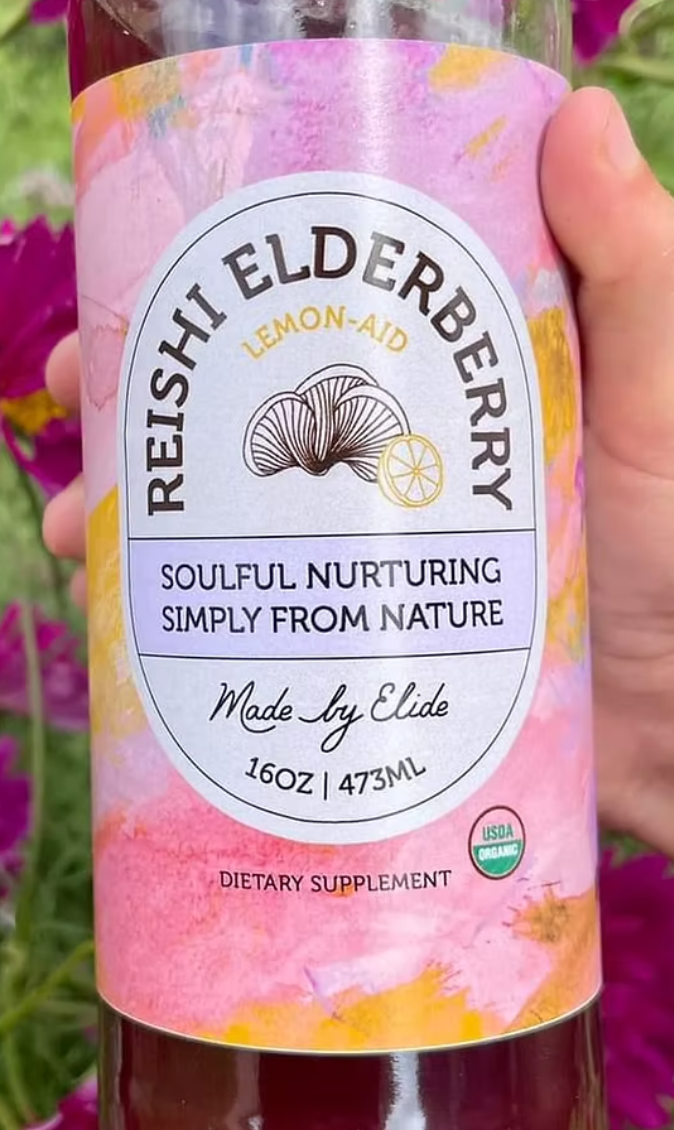 Reishi Elderberry Lemonade Tonic (Elide Wildflowers)